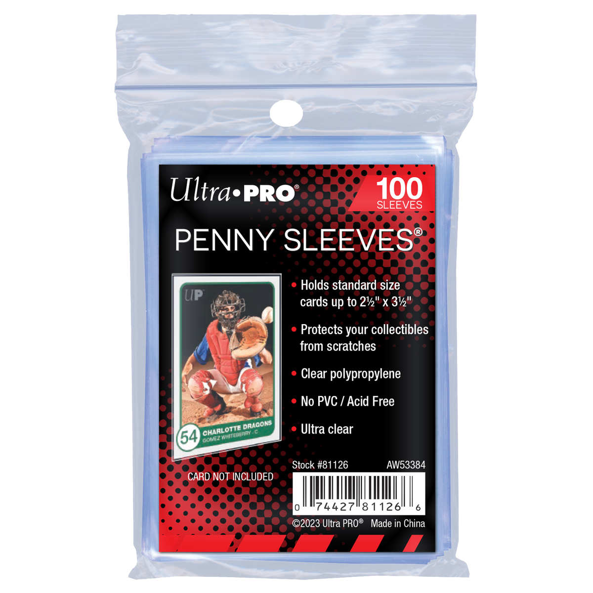 Ultra PRO Penny Sleeves – Standard Size (100 Count)